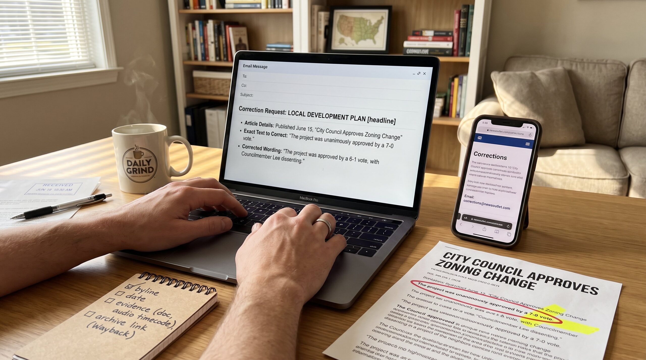 How to Submit a Correction Request to a News Website