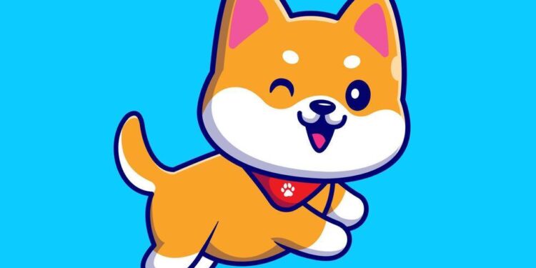Cute Shiba Inu Dog Running And Wearing Scarf Cartoon Vector  Icon Illustration. Animal Nature Icon Concept Isolated  Premium Vector. Flat Cartoon Style